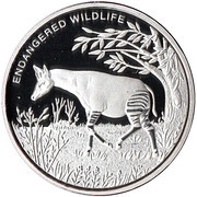 10 Franc Okapi, Republic of the Congo, 2010 reverse image
