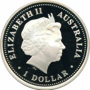 1 Dollar - Elizabeth II 4th Portrait - PGA Championship Centenary - Silver Proof obverse image
