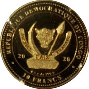 10 Francs Centenary of the Birth of Pope John Paul II obverse image