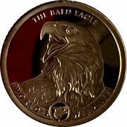 10 Francs Bald Eagle, Republic of the Congo, 2021 reverse image