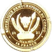 10 Francs Prince Philip Duke of Edinburgh obverse image