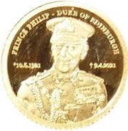10 Francs Prince Philip Duke of Edinburgh, Republic of the Congo, 2021 reverse image