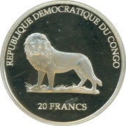 20 Francs 500 Yen Coin obverse image