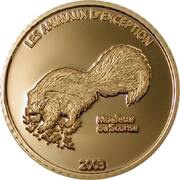 20 Francs Skunk, Republic of the Congo, 2003 reverse image