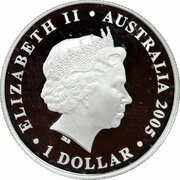 1 Dollar - Elizabeth II 4th Portrait - Rotary Centenary obverse image