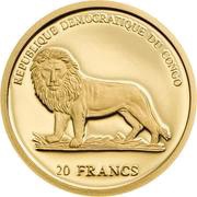 20 Francs Giant Pangolin obverse image