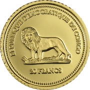 20 Francs Benedictus XVI obverse image