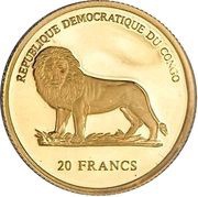 20 Francs In memory of Pope John Paul II obverse image