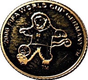 20 Francs 2006 FIFA World Cup Soccer - Mascot, Republic of the Congo, 2006 reverse image