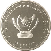 20 Francs Canis lupus obverse image