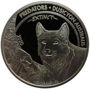 20 Francs Falkland Islands Wolf, Republic of the Congo, 2020 reverse image