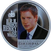 1 Dollar - Elizabeth II 4th Portrait - Prince Henry of Wales 21st Birthday, Australia, 2005 reverse image