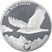 20 Francs Bald Eagle, Republic of the Congo, 2021 reverse image