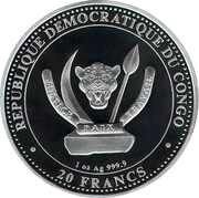 20 Francs Gigantopithecus obverse image