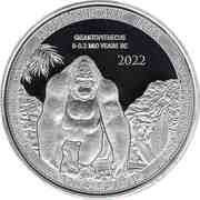 20 Francs Gigantopithecus, Republic of the Congo, 2022 reverse image