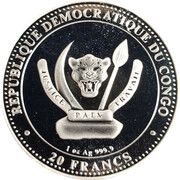 20 Francs Liopleurodon obverse image