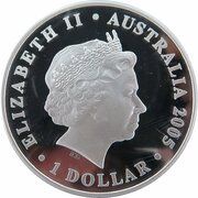 1 Dollar - Elizabeth II 4th Portrait - Coco-Keeling islands 50th Anniversary Silver Proof obverse image