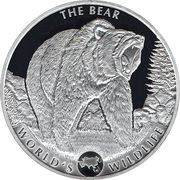 20 Francs The Bear, Republic of the Congo, 2022 reverse image