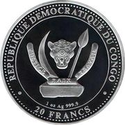 20 Francs Dunkleosteus obverse image