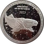 20 Francs Dunkleosteus, Republic of the Congo, 2023 reverse image