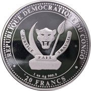 20 Francs Stegosaurus obverse image