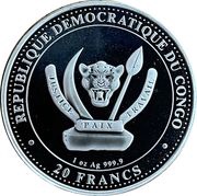 20 Francs Titanoboa obverse image