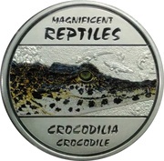 30 Francs Crocodilia Crocodile, Republic of the Congo, 2013 reverse image