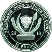30 Francs Serpentes Snake obverse image