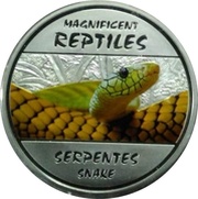 30 Francs Serpentes Snake, Republic of the Congo, 2013 reverse image