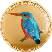 100 Francs Kingfisher reverse image