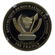 100 Francs Tyrannosaurus rex obverse image