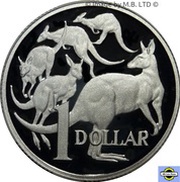 1 Dollar - Elizabeth II 2nd Portrait - Fine Silver Proof, Australia, 2006 reverse image
