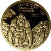 100 Francs Gigantopithecus, Republic of the Congo, 2022 reverse image