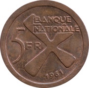 5 Francs reverse image
