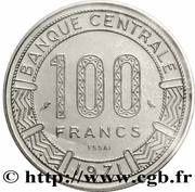 100 Francs CFA Essai reverse image