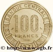 100 Francs CFA Essai reverse image