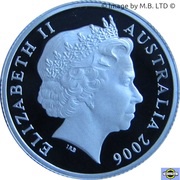 1 Dollar - Elizabeth II 4th Portrait - Television 50 Yrs - Silver Proof obverse image