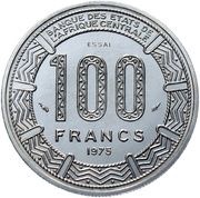 100 Francs CFA Essai, Republic of the Congo, 1975 reverse image