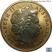 1 Dollar - Elizabeth II 4th Portrait - Ocean Series - Bottlenose Dolphin obverse image