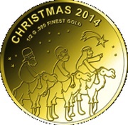 100 Francs CFA Christmas, Republic of the Congo, 2014 reverse image
