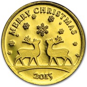 100 Francs CFA Merry Christmas, Republic of the Congo, 2015 reverse image