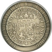 1 Dollar - Elizabeth II 4th Portrait - Spanish Pillar Dollar obverse image