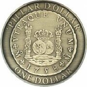 1 Dollar - Elizabeth II 4th Portrait - Spanish Pillar Dollar, Australia, 2006 reverse image