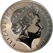 1 Dollar - Elizabeth II 4th Portrait - Silver Kangaroo obverse image