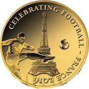 100 Francs CFA Celebrating Football, Republic of the Congo, 2016 reverse image