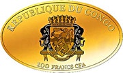 100 Francs CFA European Football Championship 2016 obverse image