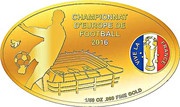 100 Francs CFA European Football Championship 2016, Republic of the Congo, 2016 reverse image