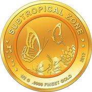 100 Francs CFA Butterflies, Republic of the Congo, 2017 reverse image