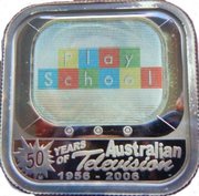 1 Dollar - Elizabeth II 4th Portrait - 50th Anniversary of Australian Television, Australia, 2006 reverse image