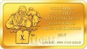 100 Francs CFA You shall not covet anything that belongs to your neighbour, Republic of the Congo, 2017-2018 reverse image